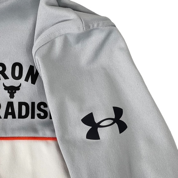 Under Armour Jacket Mens Small Project Rock Iron Paradise Full Zip Knit Track - Picture 6 of 14